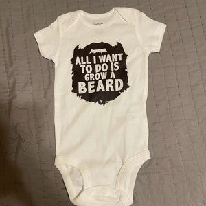 Baby grow a beard onesie size 0-3 months